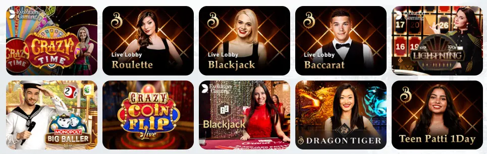 Giochi da casinò dal vivo F1 CASINO