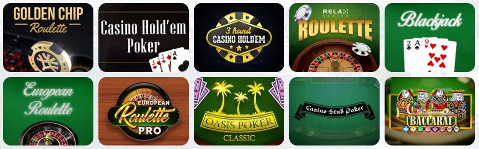 Giochi da tavolo al F1 CASINO