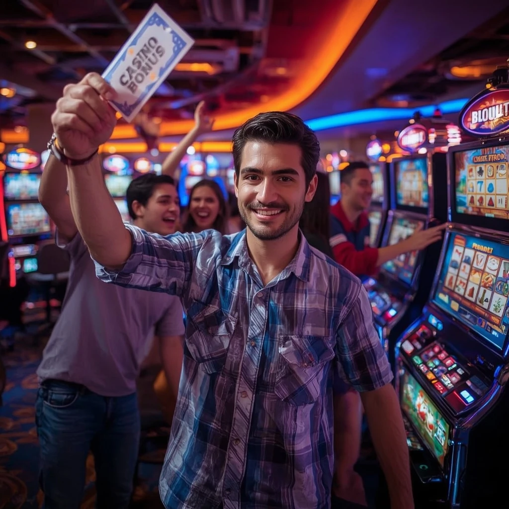 una persona con un bonus F1 CASINO