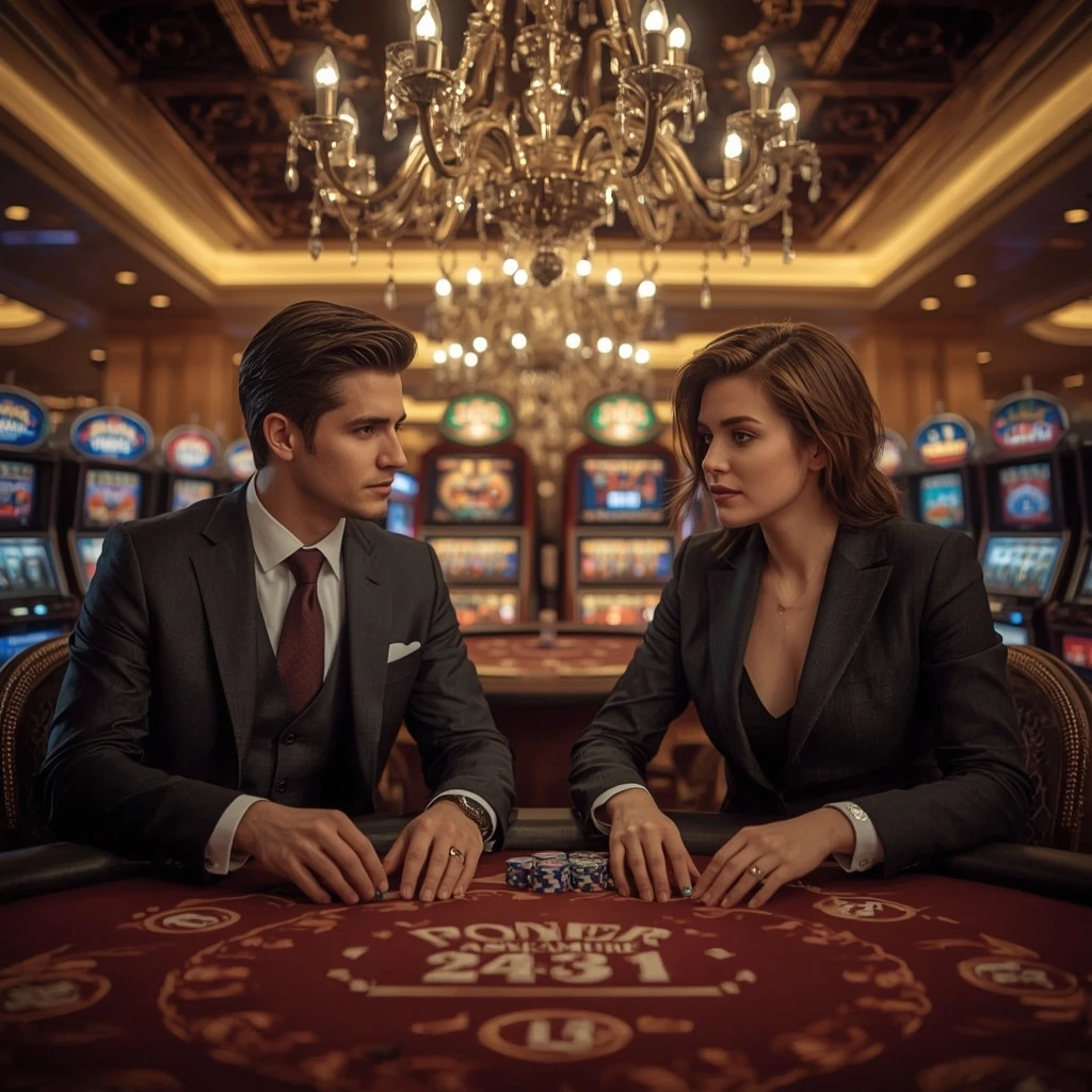 Due giocatori di poker al F1 CASINO